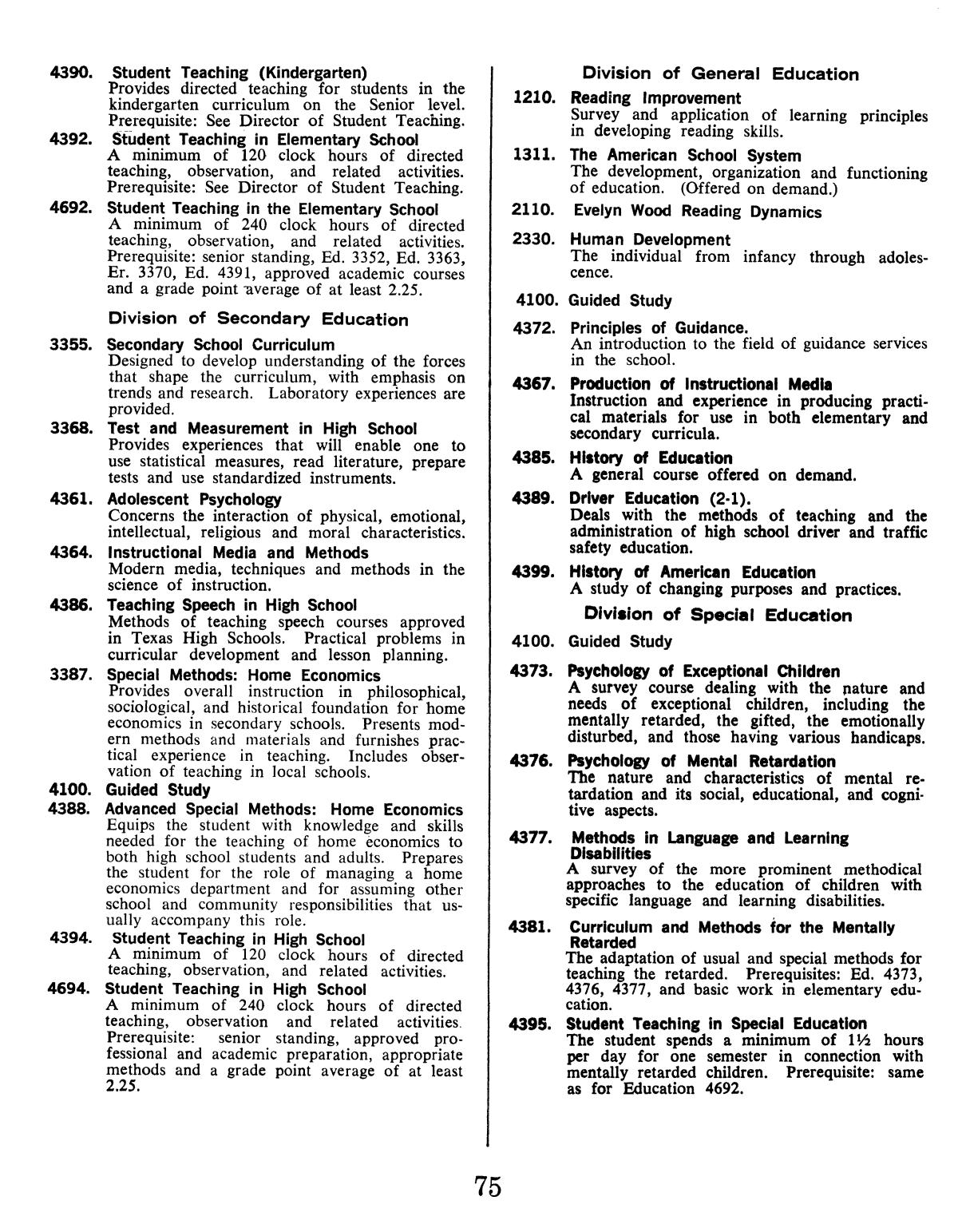 Catalog of Abilene Christian College, 1974-1975
                                                
                                                    75
                                                