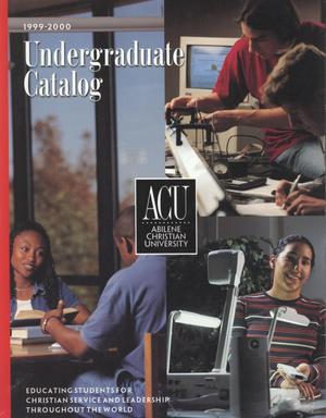 Primary view of object titled 'Catalog of Abilene Christian University, 1999-2000'.
