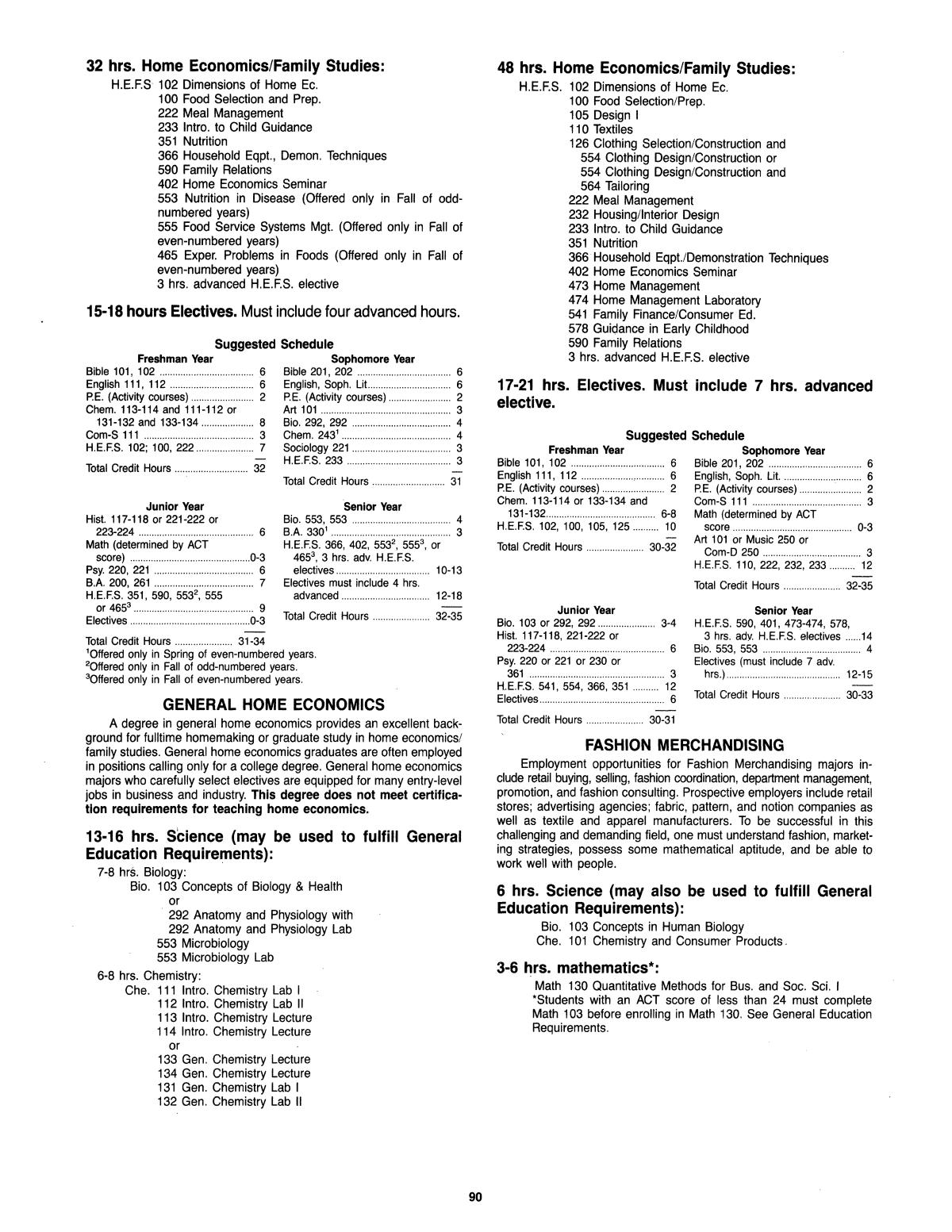 Catalog of Abilene Christian University, 1985-1986
                                                
                                                    90
                                                