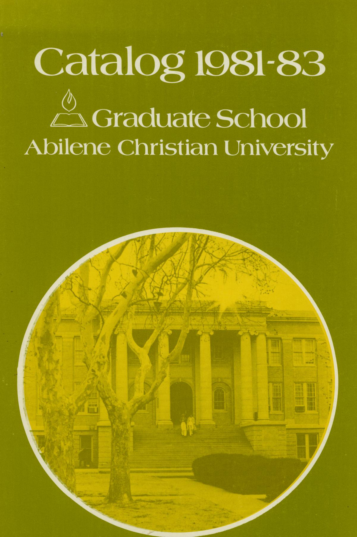 Catalog of Abilene Christian University, 1981-1983
                                                
                                                    Front Cover
                                                