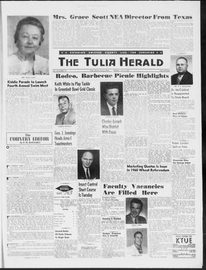Primary view of object titled 'The Tulia Herald (Tulia, Tex), Vol. 50, No. 28, Ed. 1, Thursday, July 9, 1959'.