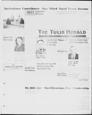 Primary view of object titled 'The Tulia Herald (Tulia, Tex), Vol. 51, No. 8, Ed. 1, Thursday, February 25, 1960'.