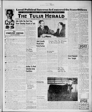 Primary view of object titled 'The Tulia Herald (Tulia, Tex), Vol. 54, No. 6, Ed. 1, Thursday, February 8, 1962'.