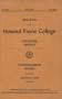 Book: Catalogue of Howard Payne College, 1940-1941