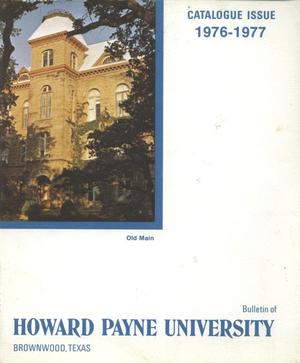 Primary view of object titled 'Catalogue of Howard Payne University, 1976-1977'.