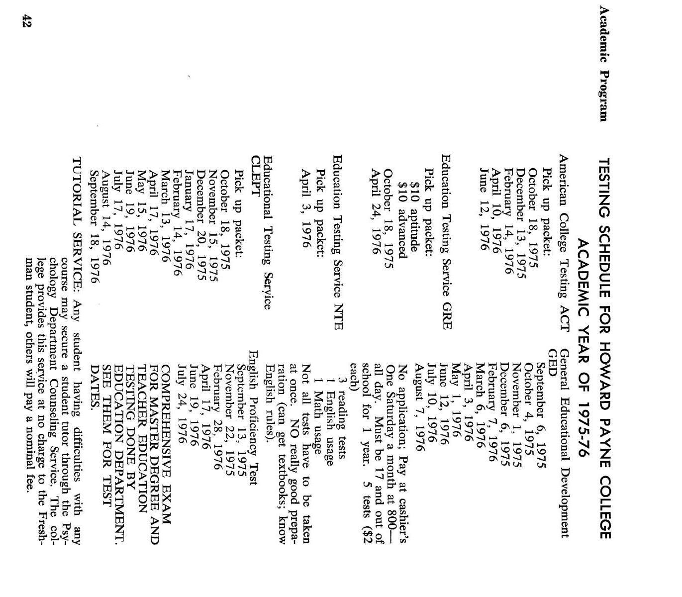 Catalogue of Howard Payne University, 1975-1976
                                                
                                                    42
                                                