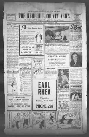 Primary view of object titled 'The Hemphill County News (Canadian, Tex), Vol. 2, No. 50, Ed. 1, Friday, August 23, 1940'.