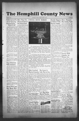 Primary view of object titled 'The Hemphill County News (Canadian, Tex), Vol. 8, No. 39, Ed. 1, Friday, June 7, 1946'.