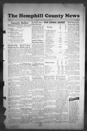 Primary view of object titled 'The Hemphill County News (Canadian, Tex), Vol. 8, No. 50, Ed. 1, Friday, August 23, 1946'.
