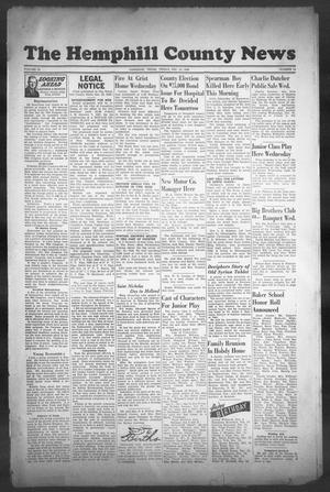 Primary view of object titled 'The Hemphill County News (Canadian, Tex), Vol. 9, No. 14, Ed. 1, Friday, December 13, 1946'.