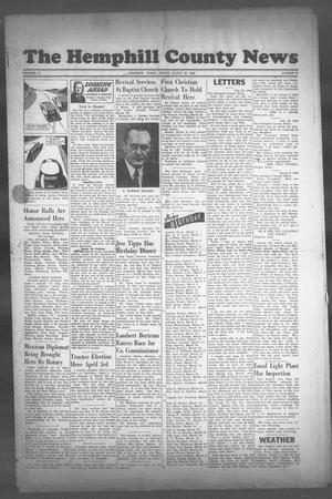 Primary view of object titled 'The Hemphill County News (Canadian, Tex), Vol. 10, No. 27, Ed. 1, Friday, March 12, 1948'.