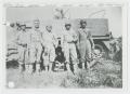 Photograph: [Five Soldiers by Half-Track]