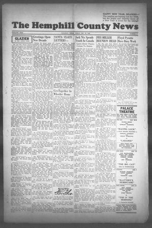 Primary view of object titled 'The Hemphill County News (Canadian, Tex), Vol. 12, No. 17, Ed. 1, Friday, December 30, 1949'.