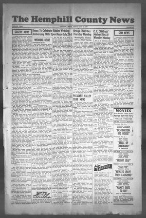 Primary view of object titled 'The Hemphill County News (Canadian, Tex), Vol. TWELFTH YEAR, No. 45, Ed. 1, Friday, July 14, 1950'.