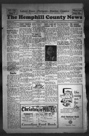 Primary view of object titled 'The Hemphill County News (Canadian, Tex), Vol. 15, No. 14, Ed. 1, Tuesday, December 9, 1952'.