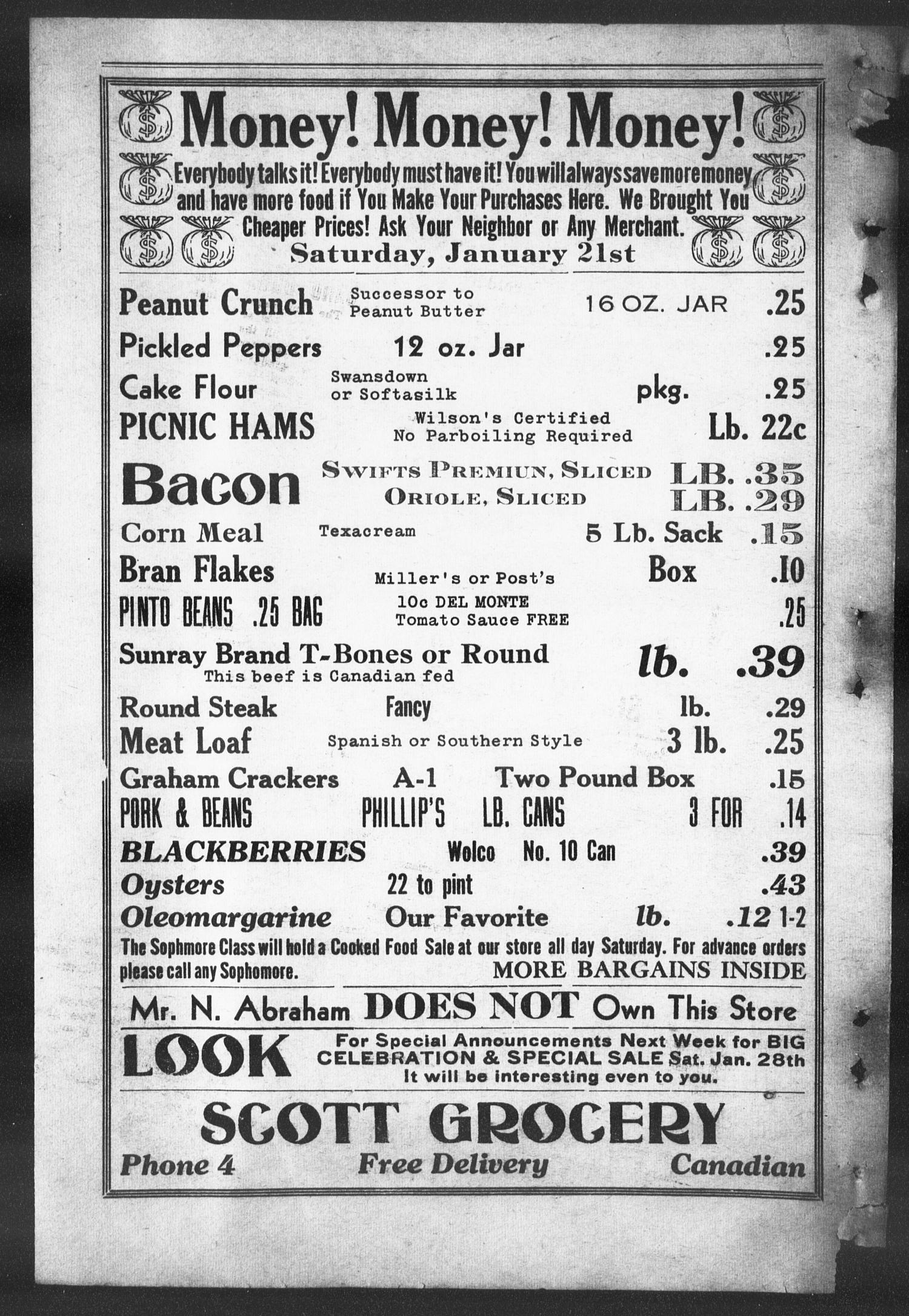 The Canadian Advertiser (Canadian, Tex), Vol. 1, No. 20, Ed. 1, Friday, January 20, 1939
                                                
                                                    4
                                                