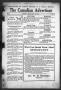 Thumbnail image of item number 1 in: 'The Canadian Advertiser (Canadian, Tex), Vol. 1, No. 25, Ed. 1, Friday, February 24, 1939'.