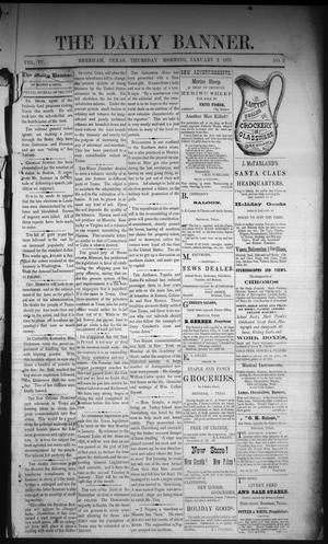 Primary view of object titled 'The Daily Banner. (Brenham, Tex.), Vol. 4, No. 2, Ed. 1 Thursday, January 2, 1879'.