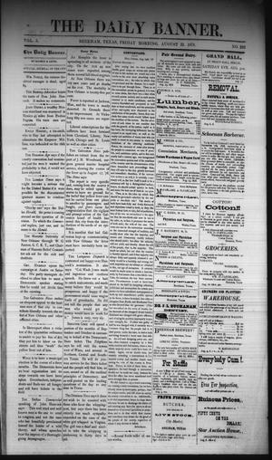 Primary view of object titled 'The Daily Banner. (Brenham, Tex.), Vol. 3, No. 202, Ed. 1 Friday, August 23, 1878'.