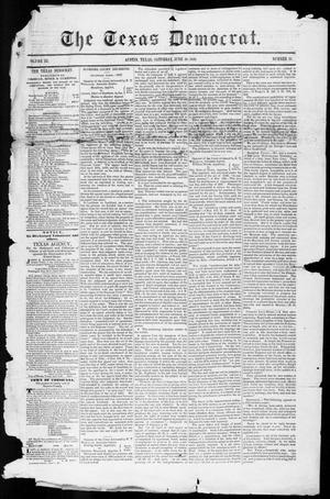 Primary view of object titled 'The Texas Democrat (Austin, Tex.), Vol. 3, No. 33, Ed. 1, Saturday, June 10, 1848'.