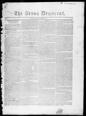 Primary view of object titled 'The Texas Democrat (Austin, Tex.), Vol. 1, No. 28, Ed. 1, Saturday, August 4, 1849'.