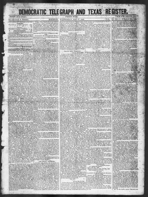 Primary view of object titled 'Democratic Telegraph and Texas Register (Houston, Tex.), Vol. 11, No. 21, Ed. 1, Wednesday, May 27, 1846'.