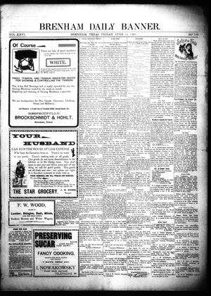 Primary view of object titled 'Brenham Daily Banner. (Brenham, Tex.), Vol. 26, No. 139, Ed. 1 Friday, June 14, 1901'.