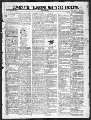 Primary view of object titled 'Democratic Telegraph and Texas Register (Houston, Tex.), Vol. 12, No. 4, Ed. 1, Monday, January 25, 1847'.