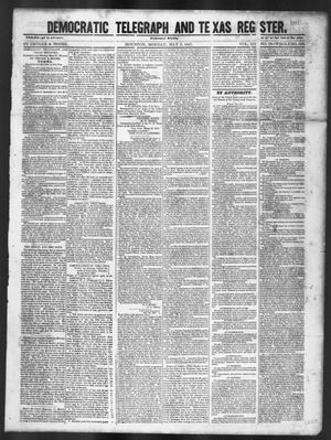 Primary view of object titled 'Democratic Telegraph and Texas Register (Houston, Tex.), Vol. 12, No. 18, Ed. 1, Monday, May 3, 1847'.