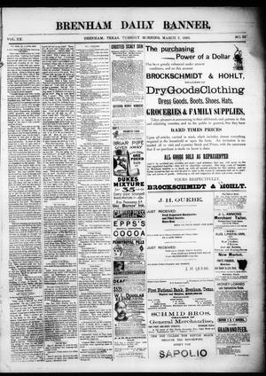 Primary view of object titled 'Brenham Daily Banner. (Brenham, Tex.), Vol. 20, No. 55, Ed. 1 Tuesday, March 5, 1895'.
