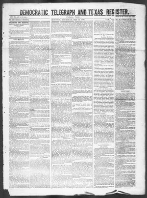 Primary view of object titled 'Democratic Telegraph and Texas Register (Houston, Tex.), Vol. 14, No. 21, Ed. 1, Thursday, May 24, 1849'.