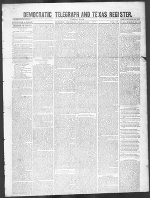 Primary view of object titled 'Democratic Telegraph and Texas Register (Houston, Tex.), Vol. 15, No. 22, Ed. 1, Thursday, May 30, 1850'.