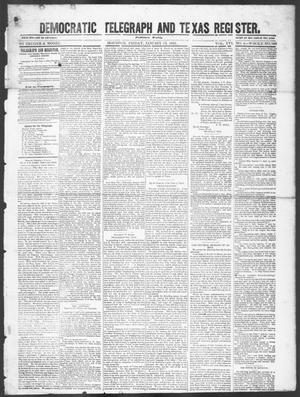 Primary view of object titled 'Democratic Telegraph and Texas Register (Houston, Tex.), Vol. 16, No. 4, Ed. 1, Friday, January 24, 1851'.