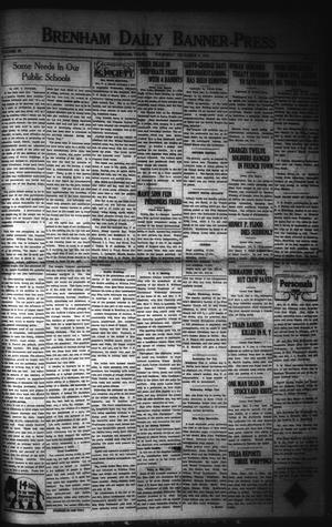 Primary view of object titled 'Brenham Daily Banner-Press (Brenham, Tex.), Vol. 38, No. 214, Ed. 1 Thursday, December 8, 1921'.