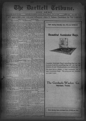 Primary view of object titled 'The Bartlett Tribune and News (Bartlett, Tex.), Vol. 35, No. 5, Ed. 1, Friday, July 23, 1920'.