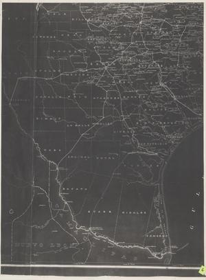 Primary view of object titled 'Post Route Map of the State of Texas with Adjacent Parts of Louisiana, Arkansas, Indian Territory and the Republic of Mexico 1878 (6).'.