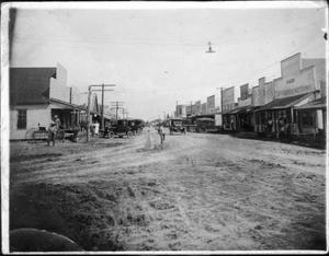Primary view of object titled '[Main Street in Needville, Texas.]'.