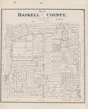 Primary view of object titled 'Map of Haskell County'.