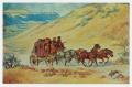 Postcard: [Postcard of Butterfield's Overland Stagecoach]