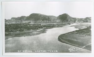 Primary view of object titled '[Photograph of the Rio Grande in Lajitas, Texas]'.