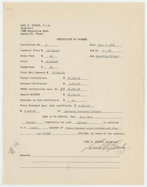 Primary view of object titled '[Certificate of Payment from Carl Stautz to Lutheran Concordia College for J. M. Odom]'.