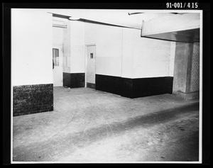 Primary view of object titled 'City Hall Basement, Southeast Door to Jail [Print]'.