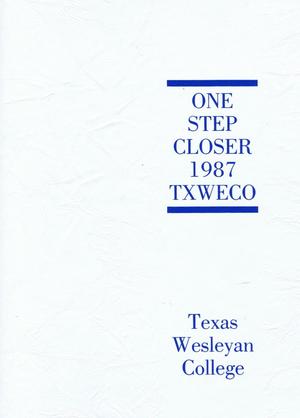 TXWECO, Yearbook of Texas Wesleyan College, 1987