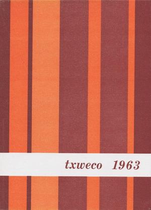 Primary view of object titled 'TXWECO, Yearbook of Texas Wesleyan College, 1963'.