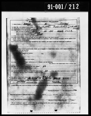 Primary view of object titled 'Alien Beneficiary Document from Oswald's Home'.