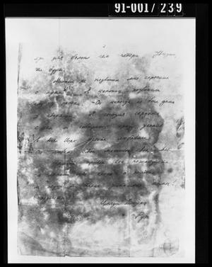 Primary view of object titled 'Handwritten Document Removed from Oswald's Home'.
