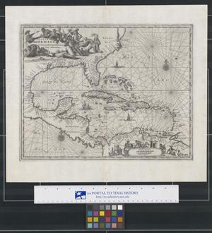 Primary view of object titled 'Insulae Americanae in Oceano Septentrionali cum Terris adiacentibus.'.