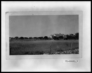 Primary view of object titled 'Side View from Across a Tilled Field of Perini House'.