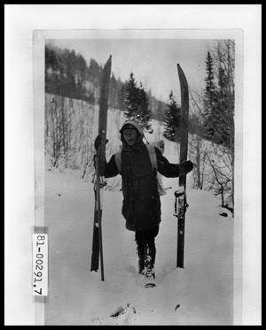 Primary view of object titled 'Man with Skis'.