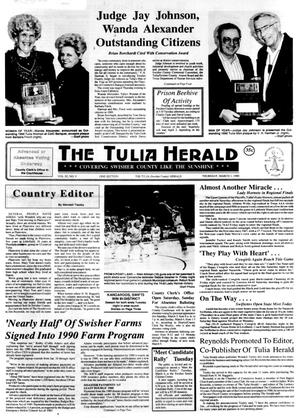 Primary view of object titled 'The Tulia Herald (Tulia, Tex.), Vol. 82, No. 9, Ed. 1 Thursday, March 1, 1990'.
